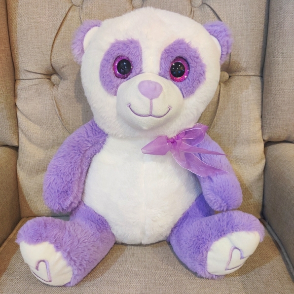 unbranded Other - Purple Panda Plush Stuffed Animal Soft Valentine's Day Gift